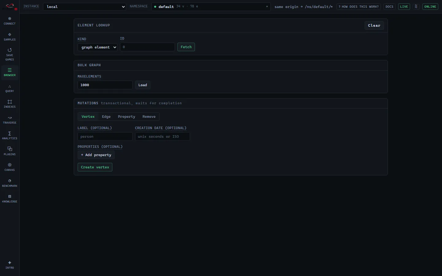 Browser screen
